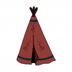 Native American teepee, decals stickers