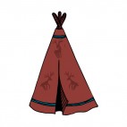 Native American teepee, decals stickers