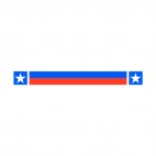 United States star and blue & red stripes banner, decals stickers