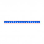 United States patriotic border stars and red stripes, decals stickers