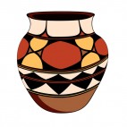 Native American vase, decals stickers