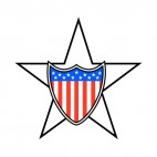 United States shield and star, decals stickers