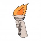 United States torch, decals stickers