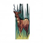 Gazelle in scrubland, decals stickers
