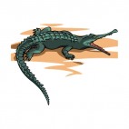 Alligator with mouth open, decals stickers