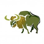 Bull, decals stickers