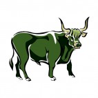 Bull, decals stickers