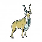 Beige mountain gazelle, decals stickers