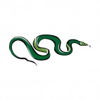 Green snake, decals stickers