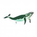 Blue whale, decals stickers