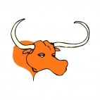 Bull with longhorn, decals stickers