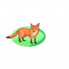 Red fox, decals stickers
