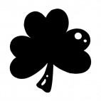 Shamrock with holes, decals stickers