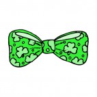 Bow tie with shamrocks, decals stickers