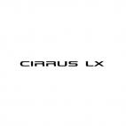 Chrysler Cirrus LX, decals stickers
