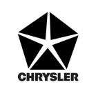 Chrysler logo and text, decals stickers