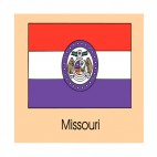 Missouri state flag, decals stickers