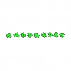 Shamrocks border, decals stickers