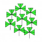 Abstact Shamrock, decals stickers