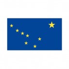 Alaska state flag, decals stickers