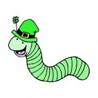 Irish worm, decals stickers