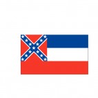 Mississippi state flag, decals stickers