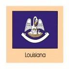 Louisiana state flag, decals stickers