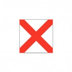 Alabama state flag, decals stickers