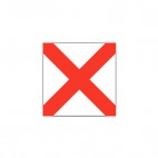 Alabama state flag, decals stickers