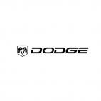 Dodge logo and text, decals stickers