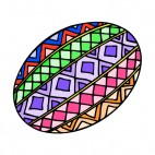 Multi colored easter egg, decals stickers