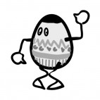 Easter egg dancing, decals stickers