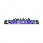Fill your basket with easter treats title, decals stickers