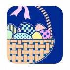 Easter egg basket, decals stickers