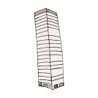 White office building, decals stickers