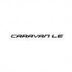 Dodge Truck Caravan LE, decals stickers