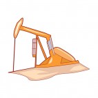 Oil pump, decals stickers