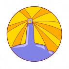 Lighthouse illuminating, decals stickers