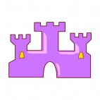 Purple castle, decals stickers