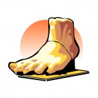 Giant foot statue, decals stickers