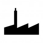 Factory with chimney, decals stickers
