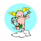 Cherub with bow and arrow, decals stickers