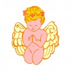 Cherub praying, decals stickers