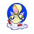 Angel dancing, decals stickers