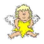 Cherub with star, decals stickers