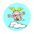 Cherub flying, decals stickers