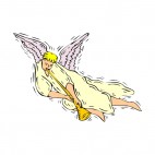 Angel playing horn, decals stickers