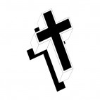 Cross 3D, decals stickers