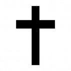 Christian cross, decals stickers