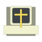 Computer online religion, decals stickers